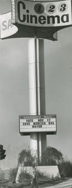123 Cinema sign, November 15, 1979 thumbnail