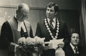 Justice G. L. Murray and Mayor Dave Mercier, December 4, 1979 thumbnail