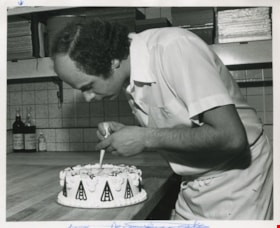 Decorating a cake, [1982 or 1983] thumbnail
