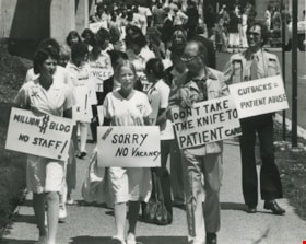 Protesting at the Burnaby General Hospital, June 13, 1979 thumbnail