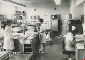 Central supply area at Burnaby General Hospital, 1972, published April 10, 1972 thumbnail