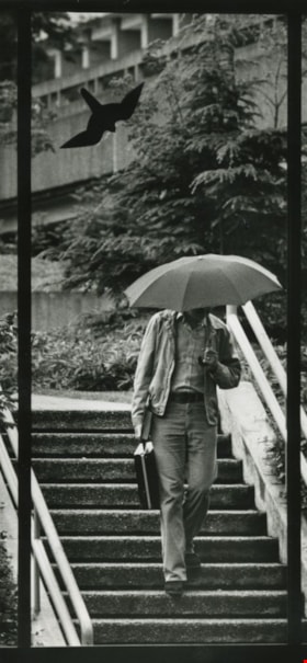 Simon Fraser University in the rain, [1983] thumbnail