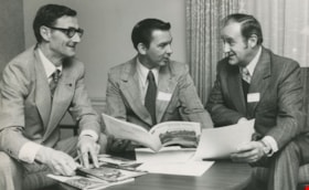 Frank Hartigan, Larry Lychowyd and Morven Ewan, December 1973 thumbnail