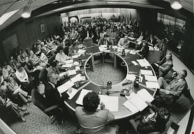 School Board meeting, [between 1980 and 1982] thumbnail