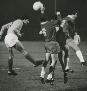 Men's soccer game, [between 1979 and 1981] thumbnail