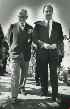 Shah Karim al-Hussayni, The Aga Khan IV and Lieutenant-Governor Henry Bell-Irving, July 1982 thumbnail