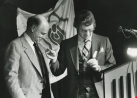 Bill Lewarne with Ray Loewen, April 2, 1979 thumbnail