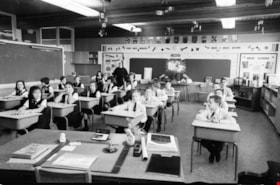 Holy Cross Primary School classroom, 1967 thumbnail