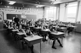 Holy Cross Primary School classroom, 1967 thumbnail