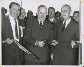 Ribbon cutting ceremony for Simpson-Sears, [1955] thumbnail