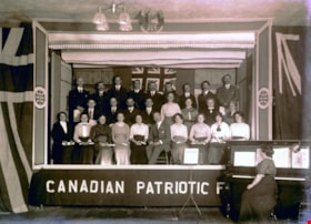 Canadian Patriotic Fund stage set, 1914 thumbnail