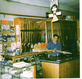 Dan Libonati in Libonati's Gun Shop, [1970] thumbnail