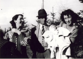 Margaret, William, Nita holding Sharon, 1940 (date of original), copied 2011 thumbnail