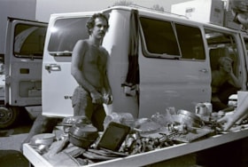 Leaning against an open van, 1978 thumbnail