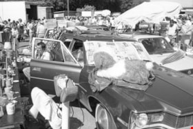 Cars parked at the center of the swap meet, 1978 thumbnail