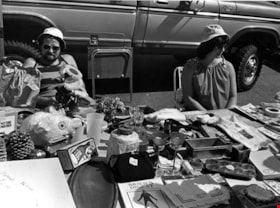 Table filled with household items, 1978 thumbnail