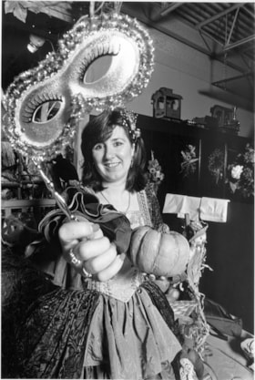 Woman dressed up for Halloween, October 25, 1995 thumbnail