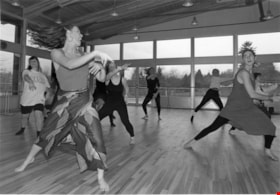Women dancing at Shadbolt Centre of the Arts, November 22, 1995 thumbnail