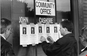 John Cashore's MLA office, January 21, 1996 thumbnail