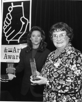 Nancy Gobis with Suzette Myers, March 24, 1996 thumbnail