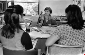 Dr. Phyllis Johnson with Doris Chu and Kimmy Tanaka, October 20, 1996 thumbnail