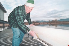 Rowing coach at Burnaby Lake, [2001] thumbnail