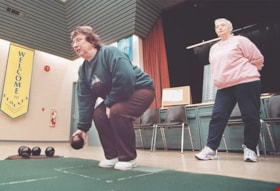Carpet bowling at Edmonds Seniors Centre, [2001] thumbnail