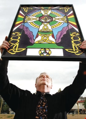 Celtic Heritage Society stained glass, [2003] thumbnail