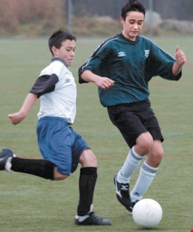 Burnaby Heights and South Burnaby U13 soccer game, [2003] thumbnail