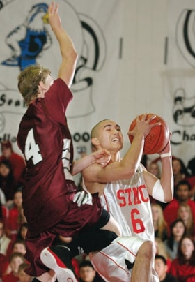 St. Thomas More Collegiate basketball game, [2005] thumbnail