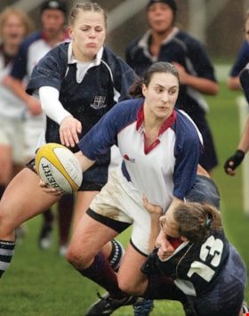 Burnaby Lake Senior Women's premier division rugby game, [2006] thumbnail