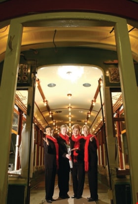 Westcoast Harmony Chorus in Interurban tram 1223, [2006] thumbnail