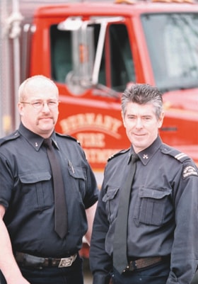 Fire fighters Lieutenant Pat Flanagan and Captain Steven Hardy, [2002] thumbnail