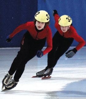 Speed skaters Dominic Popowich and Aaron Read, [2004] thumbnail