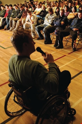 Speaker Kevin Brooks at Alpha Secondary School, [2005] thumbnail