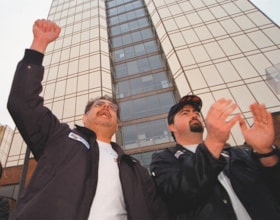 Rally at TransLink headquarters, [2001] thumbnail