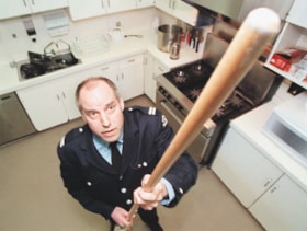 Jim Dixon testing fire alarm, [2002] thumbnail