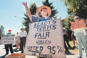 Seniors protesting the bus strike, [2001] thumbnail