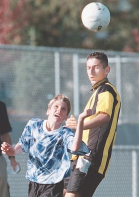 Cariboo Hill and Burnaby South soccer game, [2000] thumbnail