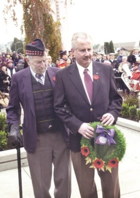 Lee Rankin at Remembrance Day ceremony, [2002] thumbnail