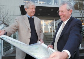 Mayor Doug Drummond and Michael Stevenson, [2002] thumbnail