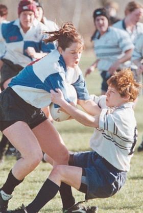 Burnaby Lake first division women's rugby game, [2000] thumbnail