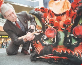 Mayor Doug Drummond at a lion dance, [2000] thumbnail