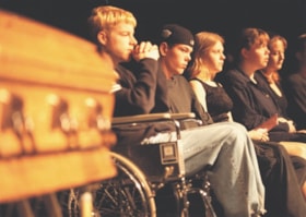 Students at mock funeral, [1999] thumbnail