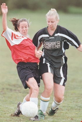 High school soccer game, [1999] thumbnail