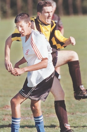 Burnaby Central and Burnaby South soccer game, [1999] thumbnail
