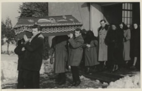 Carrying Natalia Lyshak's casket, March 3, 1958 thumbnail