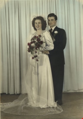 Lillian and John on their wedding day, October 16, 1948 thumbnail