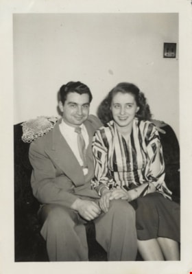 John and Lillian Yanko at Christmas, December 25, 1949 thumbnail