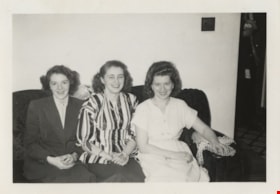Nancy, Lillian and Tassie at Christmas, December 25, 1949 thumbnail